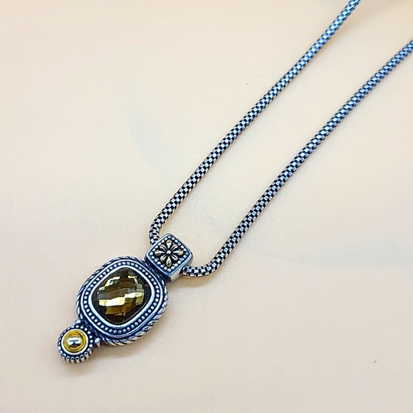 Brighton "CZARINA" Smokey Topaz Swarovski Solitaire in Victorian Revival Setting - Picture 2 of 15